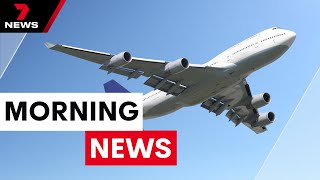 Landmark long haul flight touches down in Brisbane directly connecting travelers from AUS toUS7NEWS [upl. by Silisav]