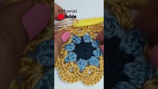 Uncinetto  Mattonella Fiore dAfrica crochet tutorialuncinetto uncinettofacile [upl. by Yngiram]