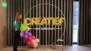 Tutorial creatief met ballonnen  AVA [upl. by Yrmac835]