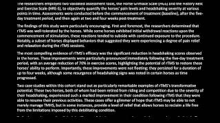 Review of repetitive transcranial magnetic stimulation on trigeminalmediated headshaking in horses [upl. by Ramonda]