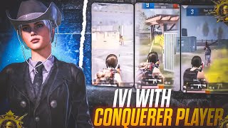 HARD 1V1 WITH CONQUERER PLAYER ICE 🥵  HEAVY 1V1  pubgbattlegroundsmobileindiagameplay pubg [upl. by Iccir446]