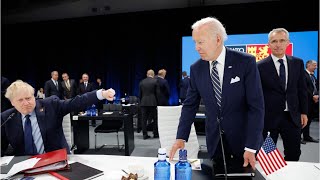 Gaffe machine Biden makes another stumble on the world stage [upl. by Elak346]