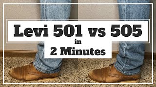 Levi 501 vs 505  Understanding the Difference [upl. by Nilyram]