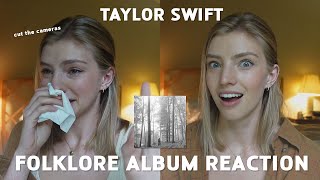 TAYLOR SWIFT FOLKLORE ALBUM REACTION [upl. by Wilfred111]