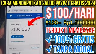 APLIKASI PENGHASIL SALDO PAYPAL GRATIS 2024  APLIKASI PENGHASIL UANG 2024 [upl. by Ynohtnaeoj193]