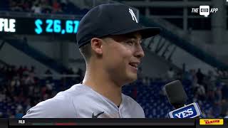 Anthony Volpe on the field after win over Marlins [upl. by Calle95]