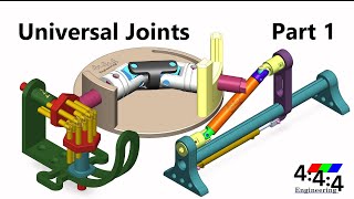 Universal Joints Part 1 Hooke Knuckle Cardan and Hobson Joint Illustrations [upl. by Geof]