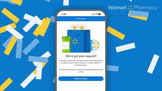 Walmart Pharmacy app How to request a prescription transfer [upl. by Anikes]