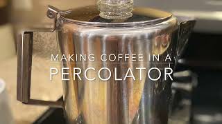 Making Great Tasting COFFEE Using a PERCOLATOR  Simple amp Slower Living [upl. by Lledor]