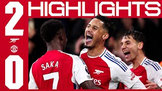 THREE BIG POINTS  HIGHLIGHTS  Arsenal vs Manchester United 20  Timber Saliba  PL [upl. by Hege]