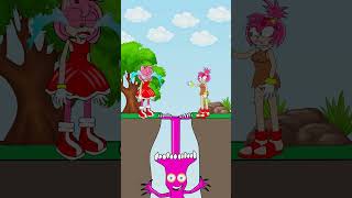 Amy and baby sonic past sonic cartoon animation [upl. by Yves]