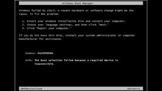 Windows\System32\Config\System Missing Or Corrupt Fix Tutorial [upl. by Camus]