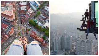 The Gravityz  Rainbow Skywalk The Top Komtar Penang Malaysia [upl. by Kajdan]