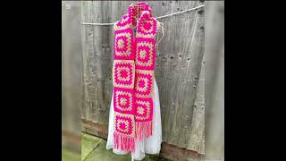 very nice hand crochet mafral design 2024 [upl. by Ahso]