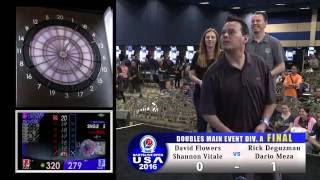 DARTSLIVE OPEN 2016 USA DOUBLES MAIN EVENT DIVA FINAL [upl. by Ladnor325]