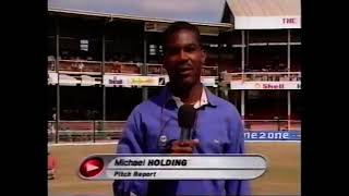 Michael Holding honest Pitch report day 2 Fourth Test 1998 [upl. by Asir223]