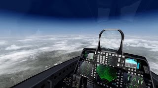 Prepar3D  50000 ft Above South Korea  F22 Raptor [upl. by Ez692]