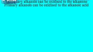 Oxidation of Alkanols alcohols [upl. by Doak]