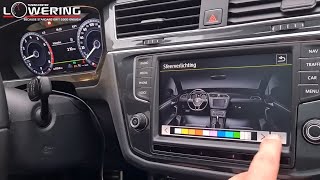 Coding 10 colors interior lighting and Mediasystem VW Tiguan [upl. by Dercy]