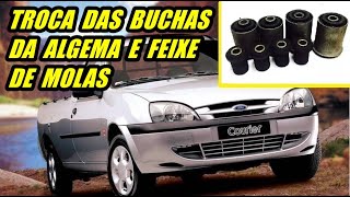 Como Trocar as Buchas do Jumelo Algema e Feixe de Mola Ford Courier passo a passo em detalhes [upl. by Rosalia]