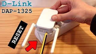 DLink DAP1325 WiFi Extender • Factory reset [upl. by Hanfurd]