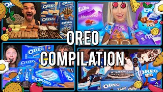 Asmr Mukbang Eating Oreo Cookies Compilation 💗🍬 [upl. by Farrington768]