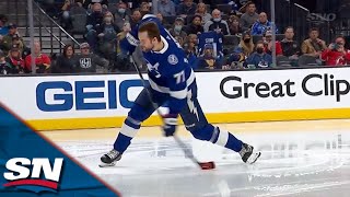 2022 NHL AllStar Skills Competition Hardest Shot [upl. by Anaert49]