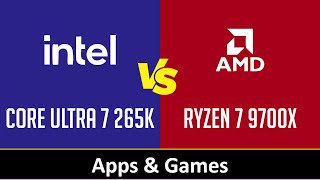 CORE ULTRA 7 265K vs RYZEN 7 9700X [upl. by Anirtek918]