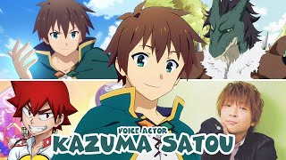 Kazuma Satou  Same Anime Characters Voice Actor with Kazuma KonoSuba  佐藤 和真  この素晴らしい世界に祝福を！声優 [upl. by Ajad]