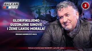 INTERVJU Dragan Marinković Maca  Glorifikujemo guzonjine sinove i žene lakog morala 742021 [upl. by Nahsor]