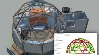 Cálculos Domo V2  Proyecto Ecológico Autosustentable Permacultural [upl. by Eehsar]