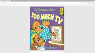 The Berenstain Bears and Too Much TV Read Aloud [upl. by Holmen191]