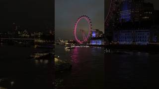 The London Eye At Night shorts iconic londoneye london ytshorts [upl. by Suiravad]