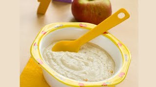 AVENA CON MANZANA  recetas nutritivas para bebes Hecho x Mama [upl. by Raynell]