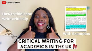 Critical Writing For Uni With Examples  First Class Essay Writing Skills [upl. by Hannon]