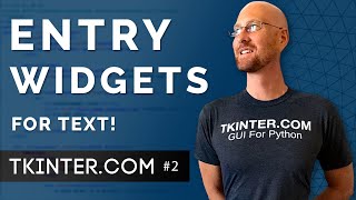 Entry Boxes for Text  Intro To Tkinter 2 [upl. by Florry]