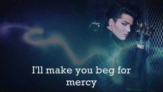 Adam Lambert Beg For Mercy Lyrics ♥ [upl. by Ejrog52]