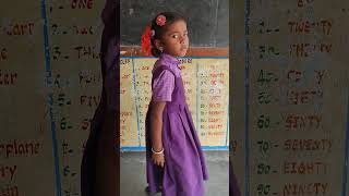 1 st class children Gowtham and Sarika quot Telling 1  10 numbers spellingsquot  Telugu medium [upl. by Kooima]