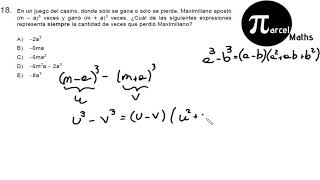 Pregunta 18 modelo PSU DEMRE 2019 matemática [upl. by Kowal]