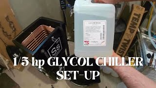 Setting up my Ss Brewtech 15hp Glycol Chiller w Temp Twister Brewtools glycol lines [upl. by Neyugn]