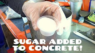 Sugar Added To Concrete  Mix  Vlog  266 [upl. by Assela593]