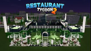 SPEEDBUILD Restaurant Tycoon 2 Roblox Design 11 [upl. by Dnumde]