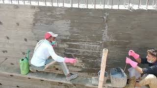 waterproofing wall basement application wall waterproofing construction chemical [upl. by Narot]