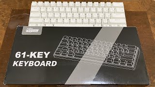 RK Royal Kludge RK61 Mechanical Gaming Keyboard Unboxing and Overview [upl. by Naniac996]