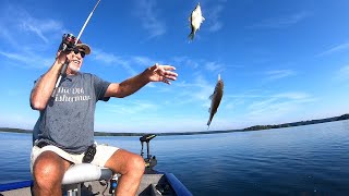 Fishing With My New Garmin Striker 5CV Fishfinder On Lake Monticello [upl. by Yalcrab947]