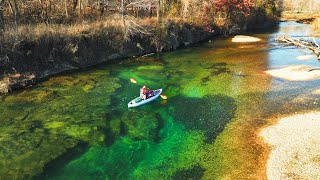 Kayaking a Natural Aquarium in the Ozarks [upl. by Odnavres731]