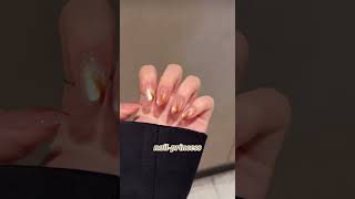 Gradient cat eye almond nails they are just too beautifulnails fallnails pressonnails [upl. by Adnauqal182]