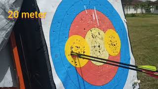 Topoint Reliance compound bow 20meter practise [upl. by Furey]