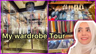 My Walk In Wardrobe Tour 🌹  Wardrobe Ideas 2022  Dietitian Aqsa [upl. by Aubrie]