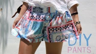 DIY Aprender a coser pantalones sencillos con patrón incluido [upl. by Enelcaj]